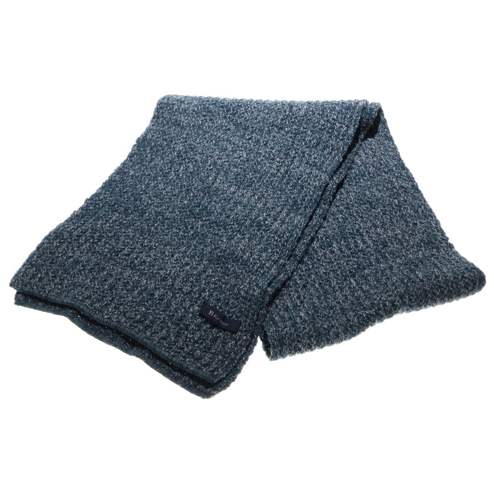 Y's for men(ワイズフォーメン) メランジ アゼ編み マフラー グリーン