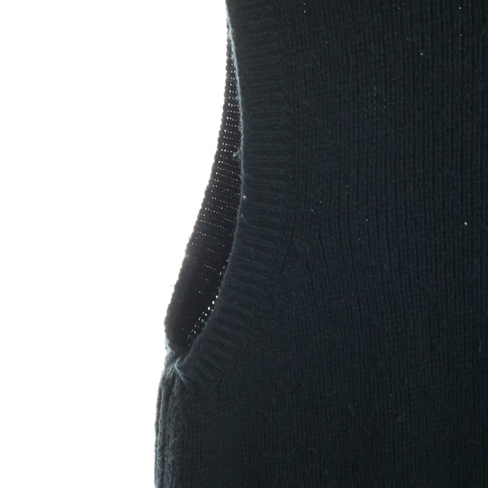 Y's for men(ワイズフォーメン) 18SS Vネック プルオーバー ダブル ポケット ニット ベスト MW-K38-603 グリーン