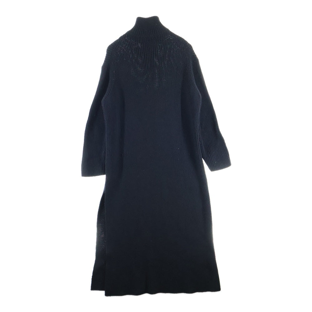 Yohji Yamamoto(ヨウジヤマモト) 96AW ARCHIVE HALF ZIP TURTLE LONG KNIT ハーフジップ タートル ロング ニット ブラック FG-K39-966