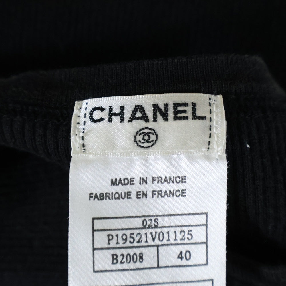 CHANEL(シャネル) 02S P19521V01125 ココマーク半袖Tシャツ 半袖カットソー ブラック レディース