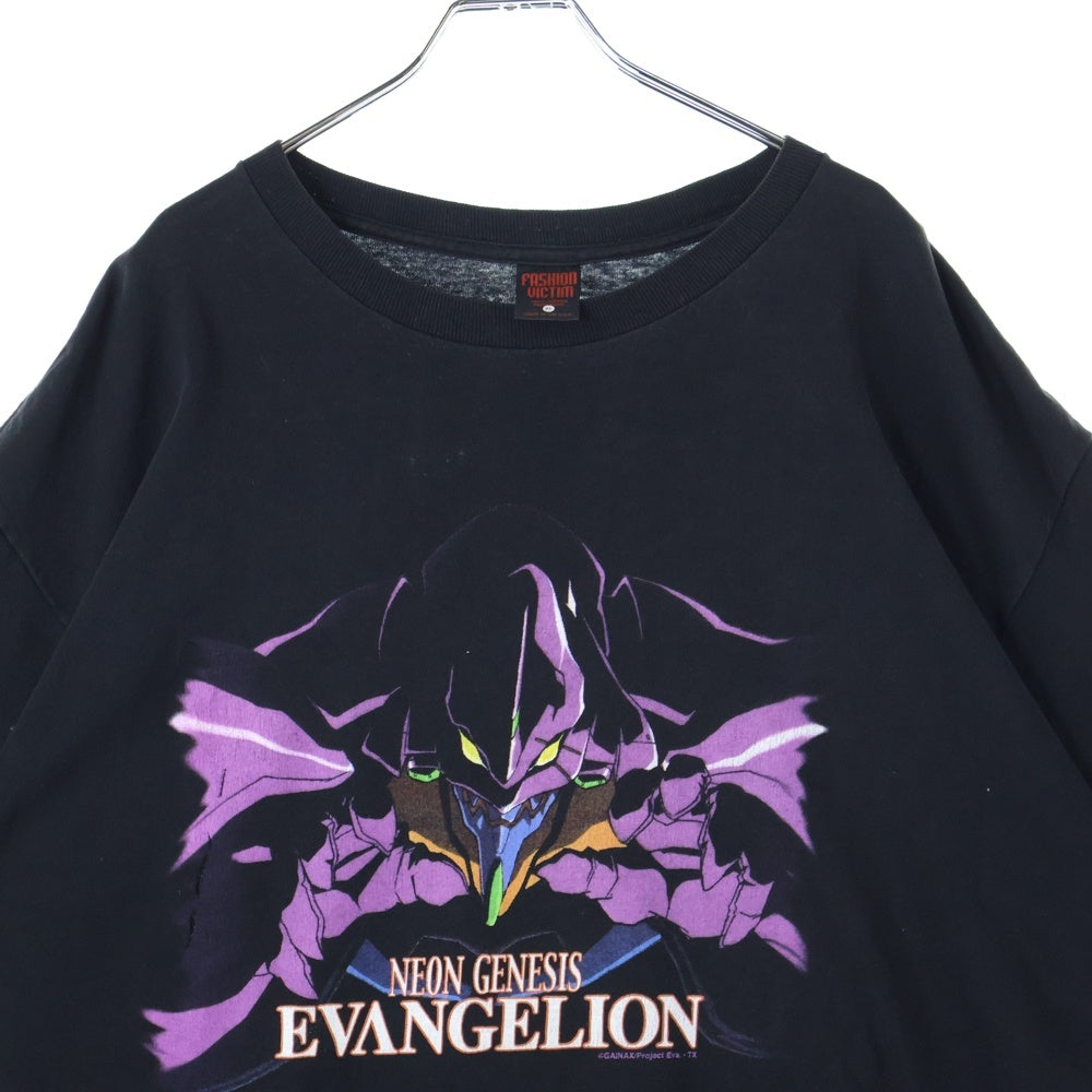 VINTAGE(ヴィンテージ) 90s NEON GENESIS EVANGELION TEE FASHION VICTIM 新世紀エヴァンゲリオン 初号機 プリント 半袖Tシャツ カットソー ブラック