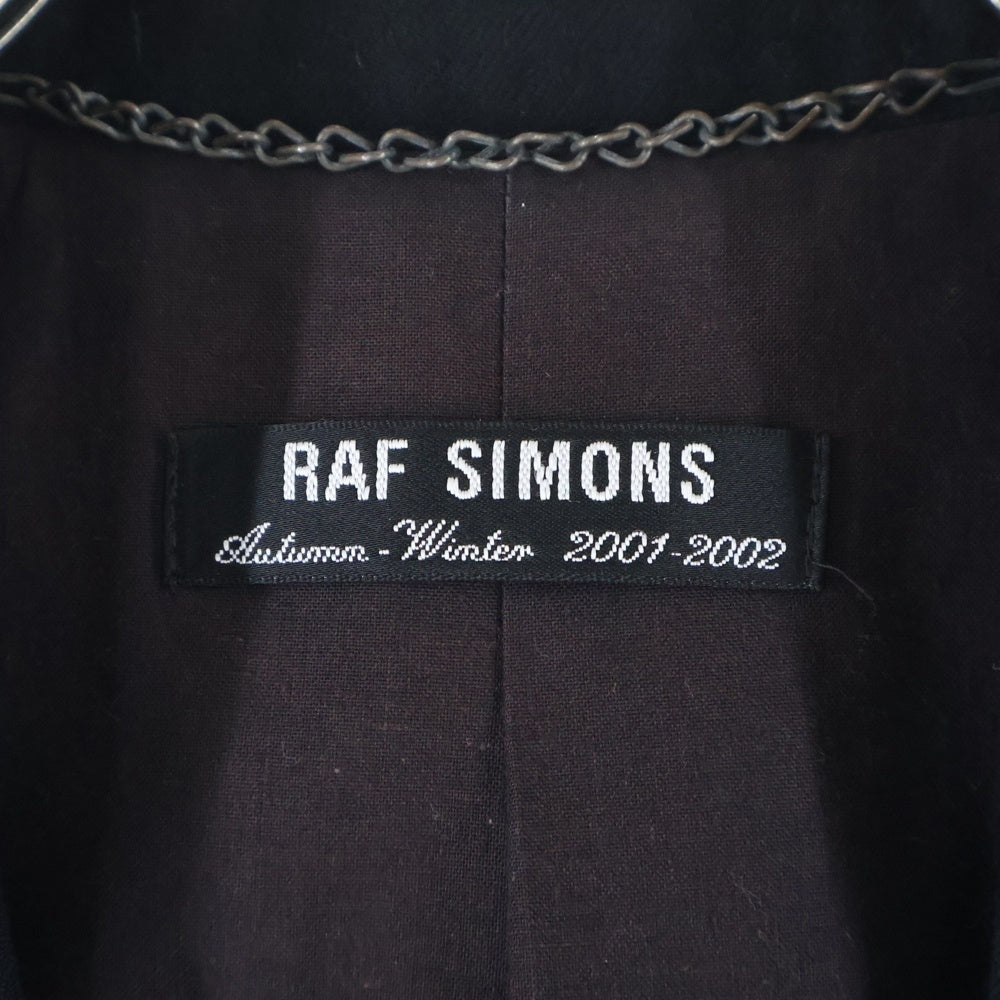 RAF SIMONS(ラフシモンズ) 01AW ARCHIVE RIOT RIOT RIOT期 1B ウール テーラードジャケット ジャケット ブラック