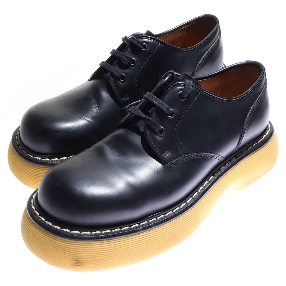 BOTTEGA VENETA(ボッテガヴェネタ) 21AW バウンス レザー レースアップ ローカット シューズ ブラック