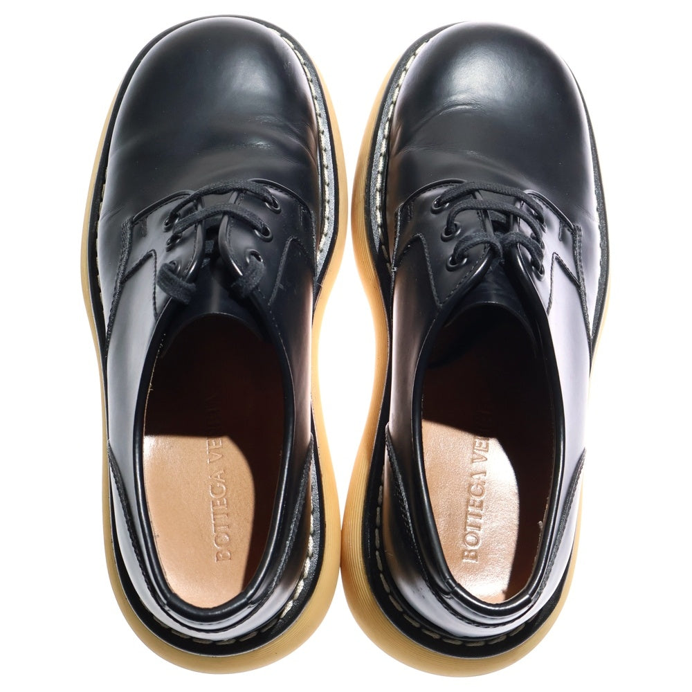 BOTTEGA VENETA(ボッテガヴェネタ) 21AW バウンス レザー レースアップ ローカット シューズ ブラック