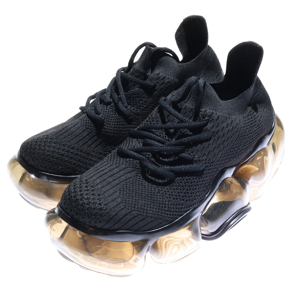 grounds(グラウンズ) MOOPIE ニット ローカット スニーカー ブラック