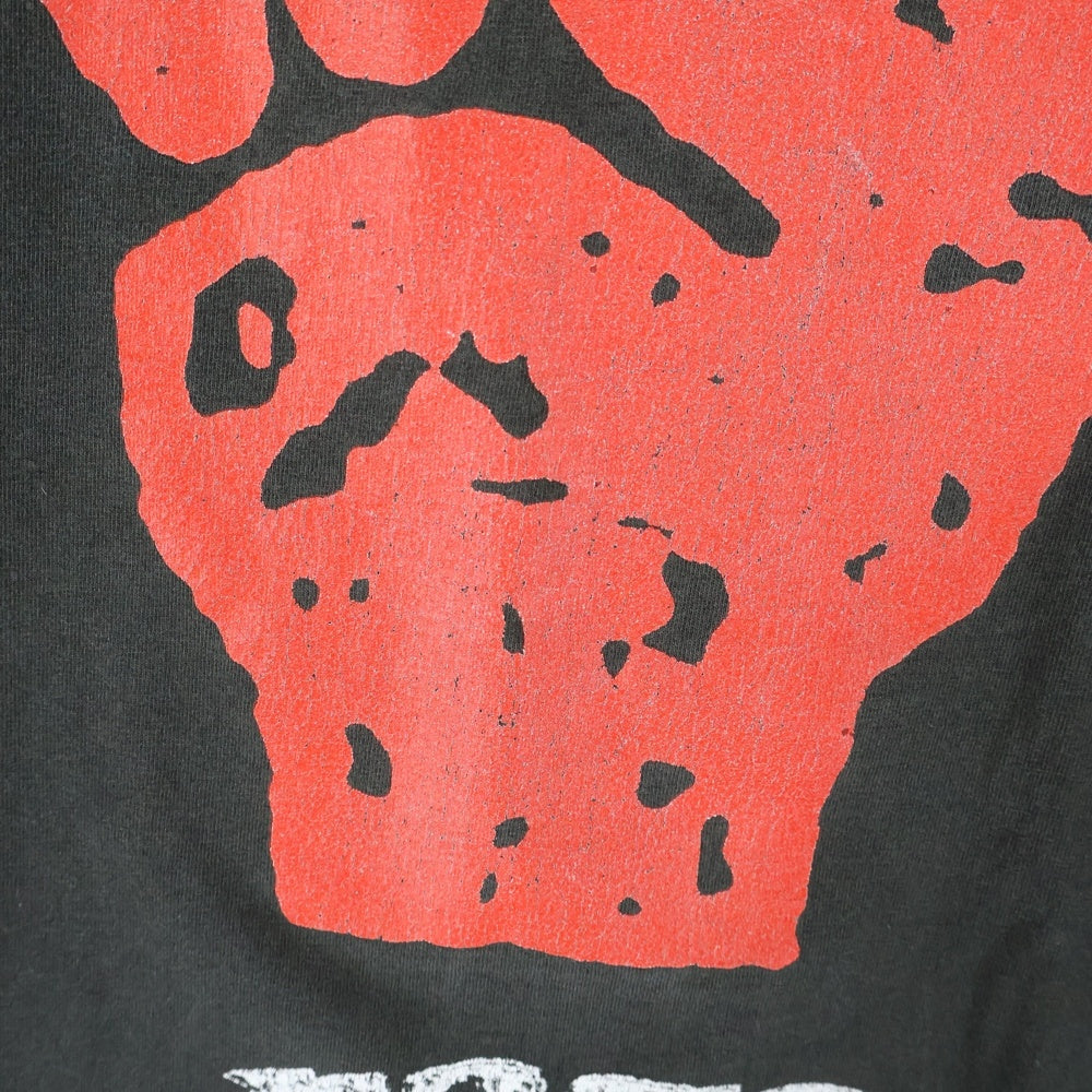 VINTAGE(ヴィンテージ) 90s RAGE AGAINST THE MACHINE FIST MOLOTOV アゲインストザマシーン 半袖Tシャツ カットソー ブラック