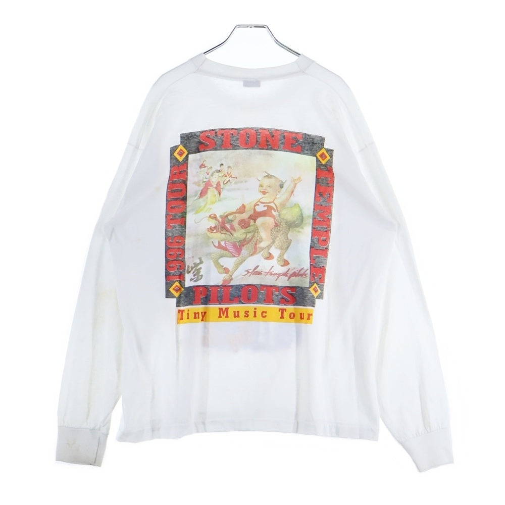 VINTAGE(ヴィンテージ) 90s Stone Temple Pilots Tiny Music Tour BOOTLEG ストーンテンプル ブートレグ ロングスリーブ長袖Tシャツ ホワイト