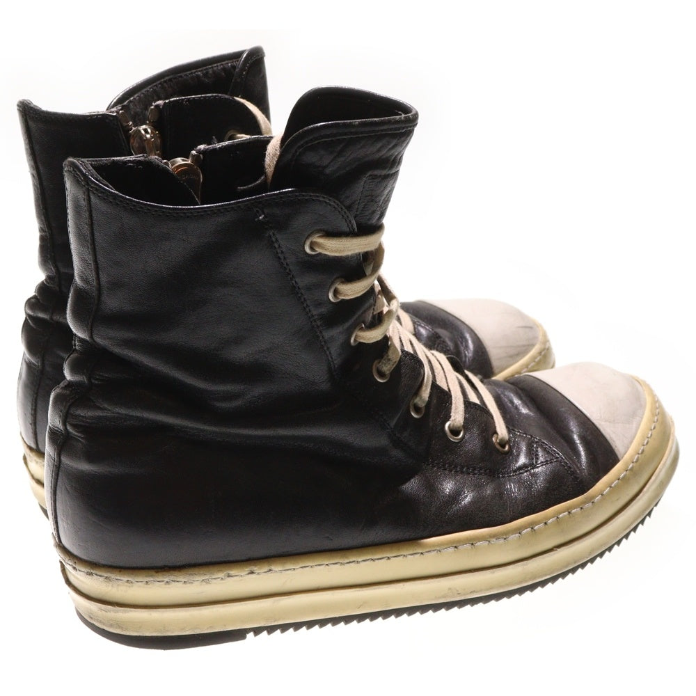 Rick Owens(リックオウエンス) RAMONES レースアップ レザー ブーツ ブラック 43656