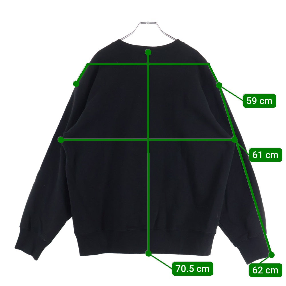 SUPREME(シュプリーム) ×Yohji Yamamoto 20AW Crewnwck Sweat クルーネック スウェット ヨウジヤマモト コラボ ブラック