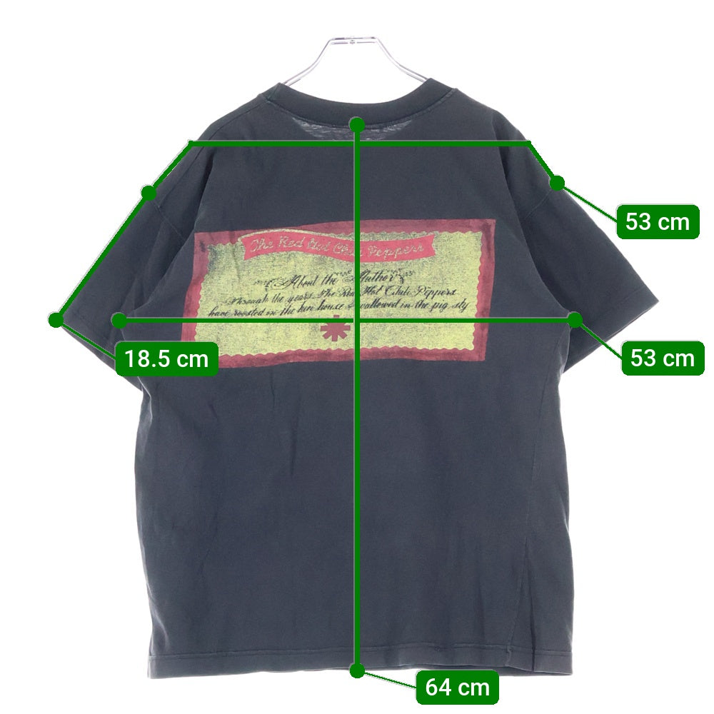 VINTAGE(ヴィンテージ) 90s RED HOT CHILI PEPPERS 1995 ONE HOT MINUTE MEMBERS PHOTO TEE レッドホットチリペッパーズ 半袖プリントTシャツ カットソー ブラック