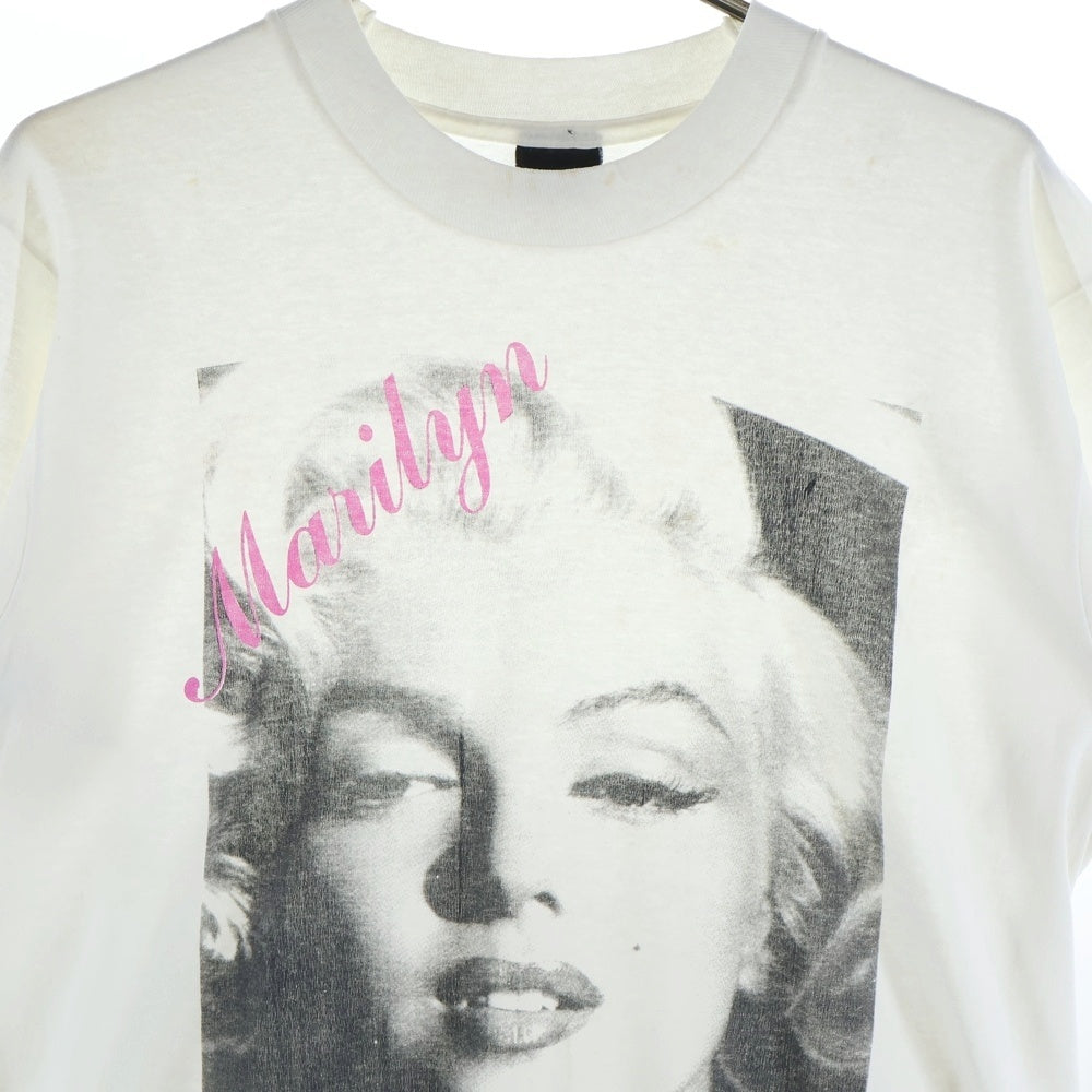VINTAGE(ヴィンテージ) 80s MARILYN MONROE マリリンモンロー Tシャツ 半袖カットソー ホワイト