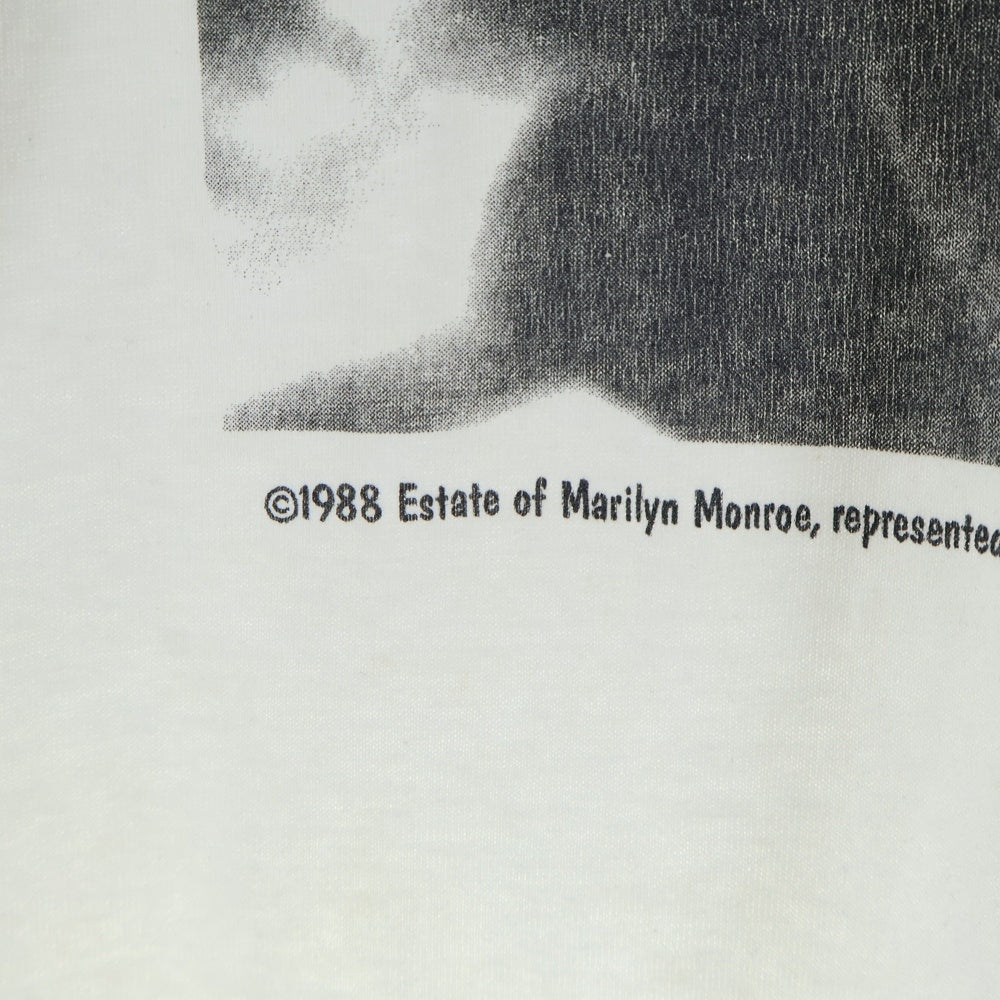VINTAGE(ヴィンテージ) 80s MARILYN MONROE マリリンモンロー Tシャツ 半袖カットソー ホワイト