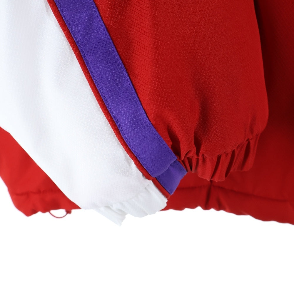 SUPREME(シュプリーム) 19AW ×LACOSTE puffy half zip pullover ラコステ パフィ ハーフジップ プルオーバー ナイロン ダウンジャケット レッド