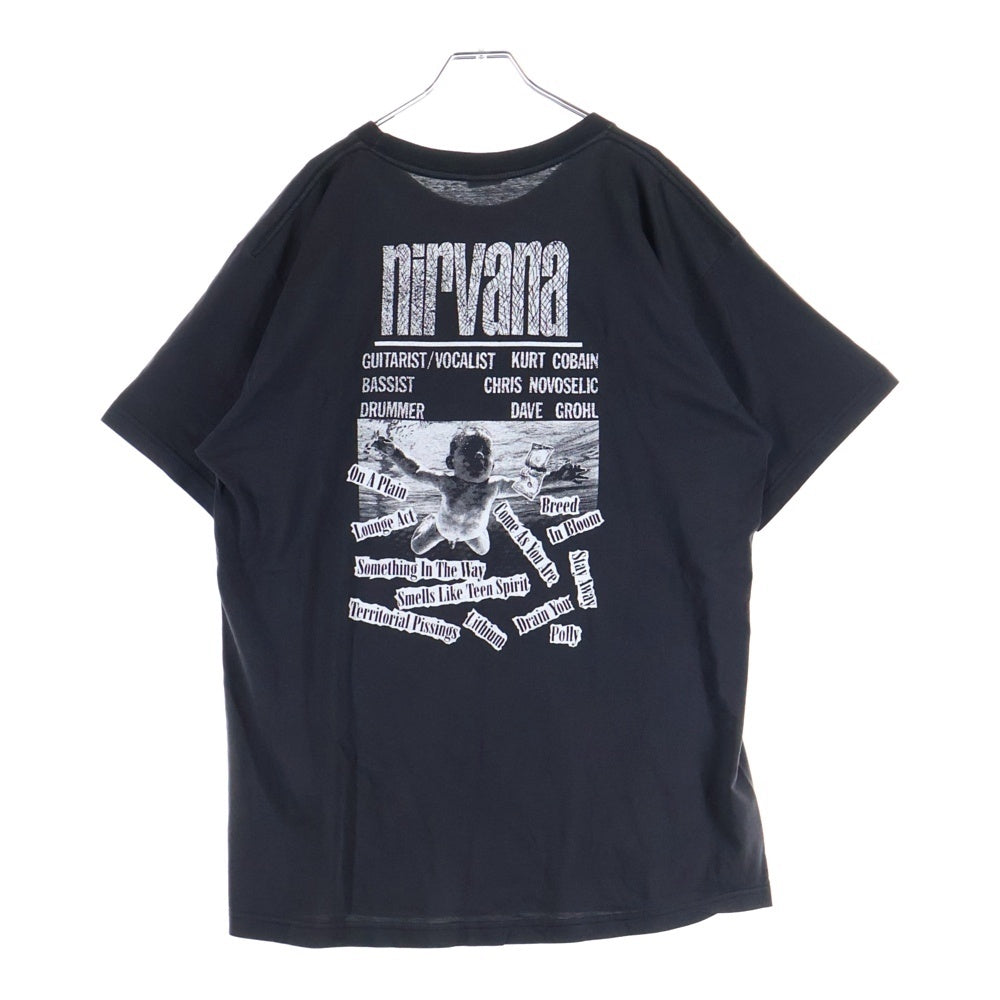 VINTAGE(ヴィンテージ) 90s NIRVANA nevermind promo bootleg ニルヴァーナ ネヴァーマインド プロモ ブートレグ 半袖Tシャツ カットソー ブラック