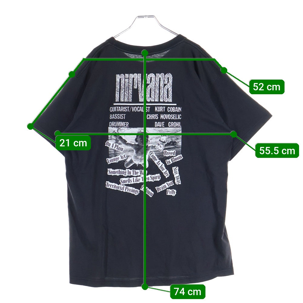 VINTAGE(ヴィンテージ) 90s NIRVANA nevermind promo bootleg ニルヴァーナ ネヴァーマインド プロモ ブートレグ 半袖Tシャツ カットソー ブラック