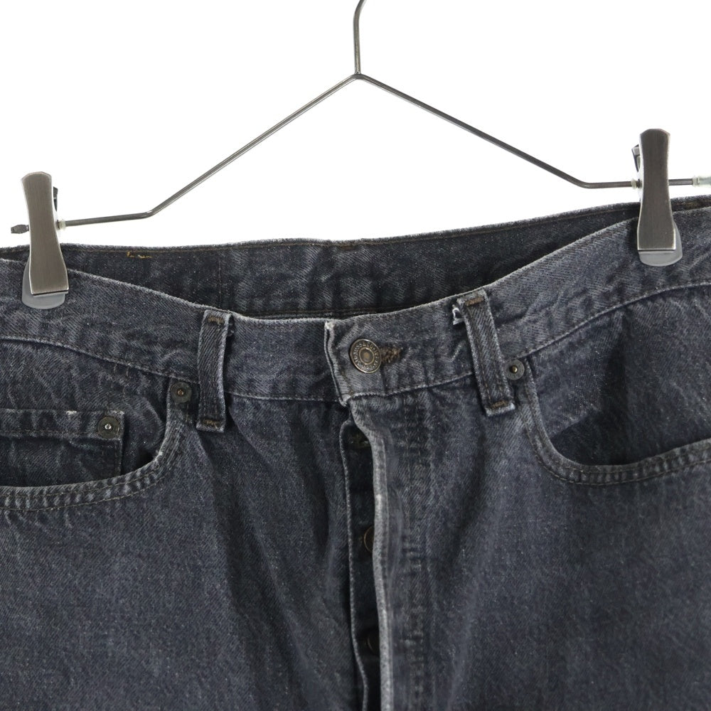 Levi's(リーバイス) 90s 501 スモールe ボタン裏刻印520 先染め デニム パンツ ブラック