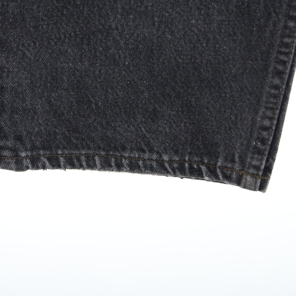 Levi's(リーバイス) 90s 501 スモールe ボタン裏刻印520 先染め デニム パンツ ブラック