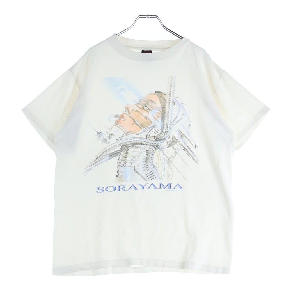 VINTAGE(ヴィンテージ) 90s SORAYAMA GYNOIDS 空山 ガイノイド フロントプリント Tシャツ 半袖カットソー ホワイト