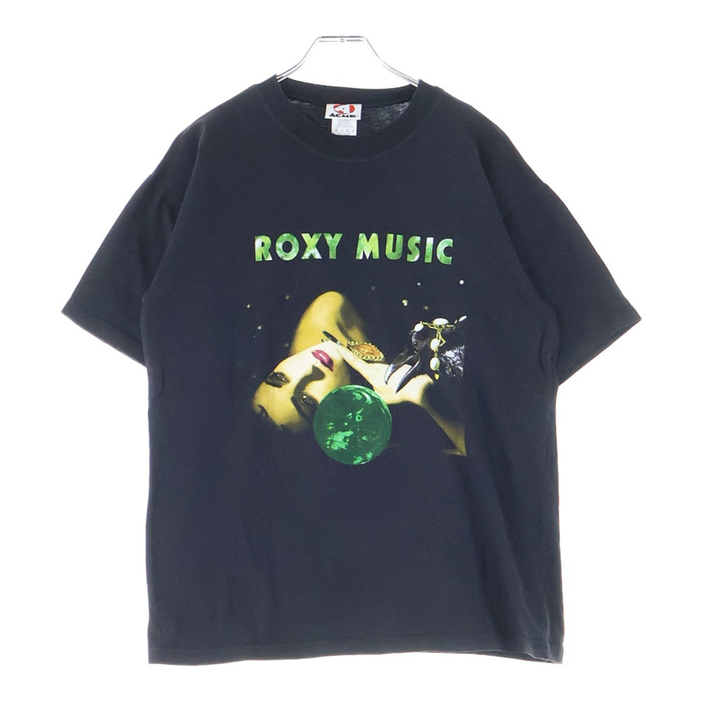 VINTAGE(ヴィンテージ) 00s ROXY MUSIC ロキシーミュージック 半袖Tシャツ カットソー ブラック