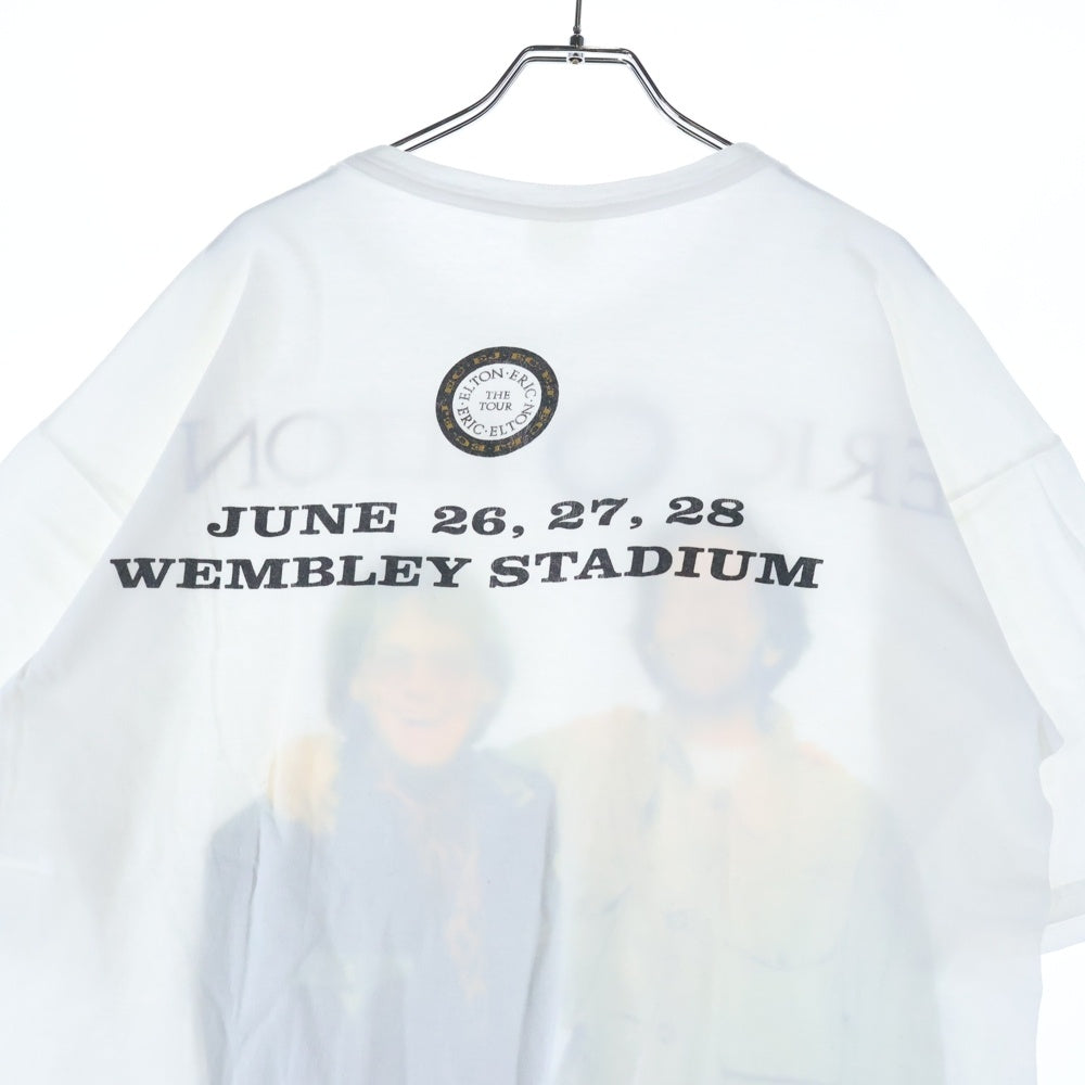 VINTAGE(ヴィンテージ) 90s Eric Clapton×Elton John 1992 tour tee euro 半袖Tシャツ カットソー ホワイト