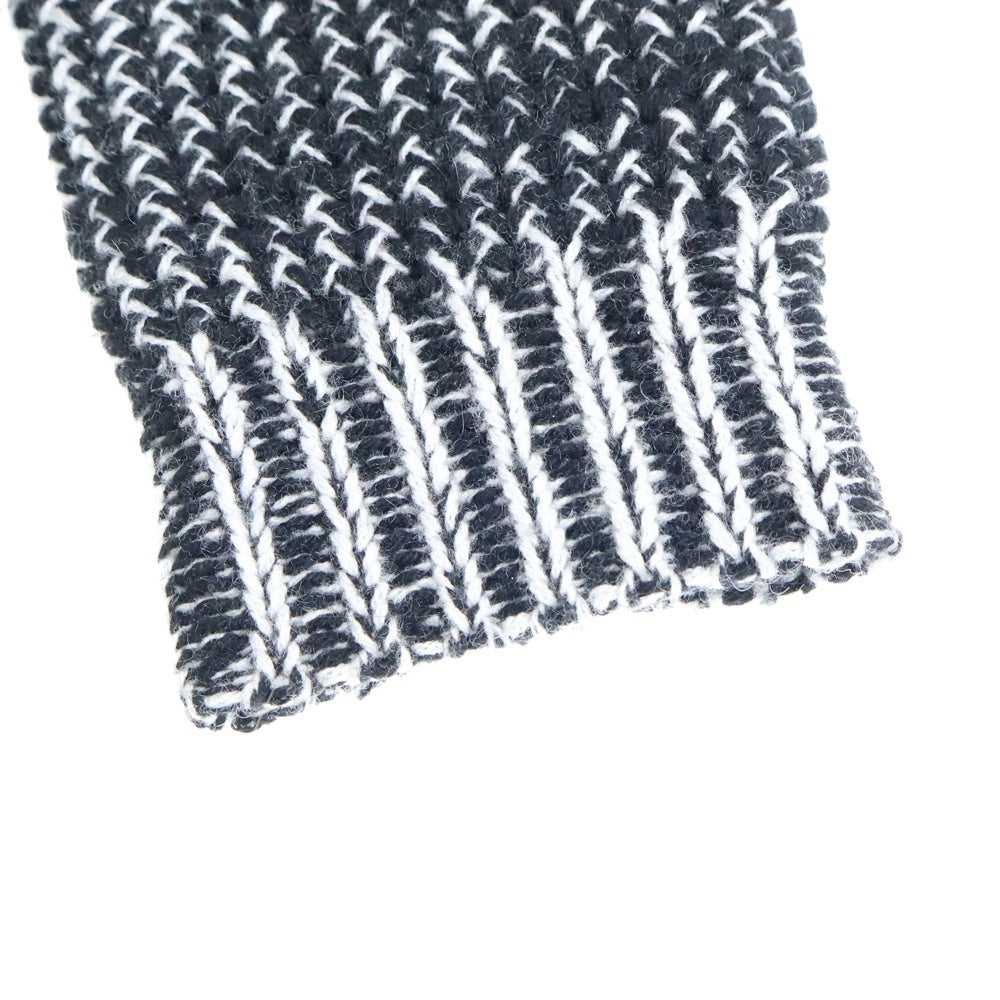 CHROME HEARTS(クロムハーツ) Y NOT 袖スターパッチ カシミヤニット セーター カシミヤ ブラック/グレー
