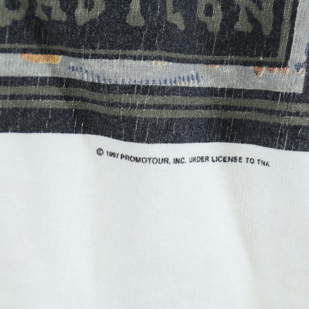 VINTAGE(ヴィンテージ) 90s THE ROLLING STONES Bridges to Babylon World Tour ローリングストーンズ 両面プリント 半袖Tシャツ カットソー ホワイト