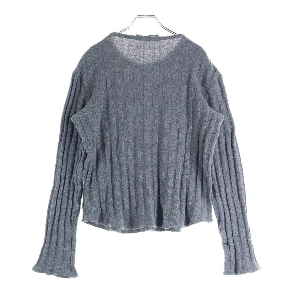 RAF SIMONS(ラフシモンズ) 00AW Confusion Wool Cable Knit コンフュージョン期 ウール ケーブルニット 長袖ニット グレー