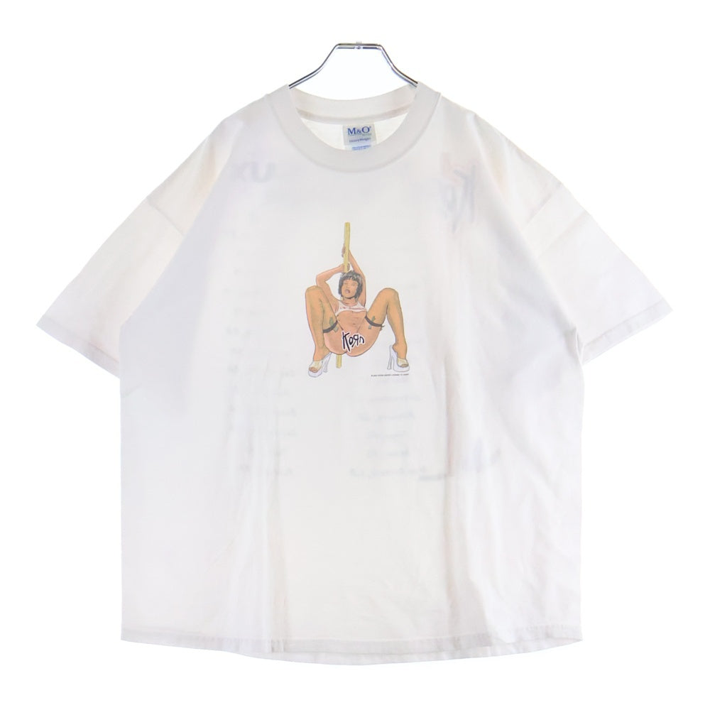 VINTAGE(ヴィンテージ) 00s KORN POP SUN TOUR コーン 両面プリント Tシャツ 半袖カットソー ホワイト