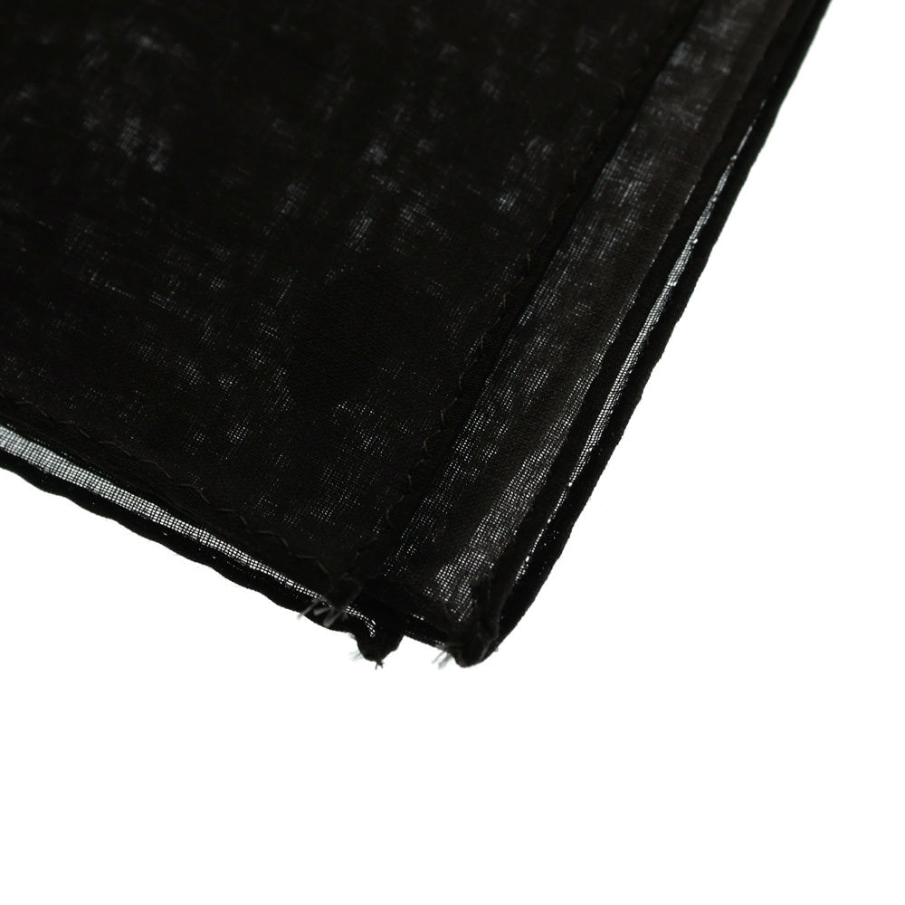 Yohji Yamamoto(ヨウジヤマモト) 90s ×Mats Gustafson マッツグスタフソン コラボ ハンカチ スカーフ 手捺 ブラック