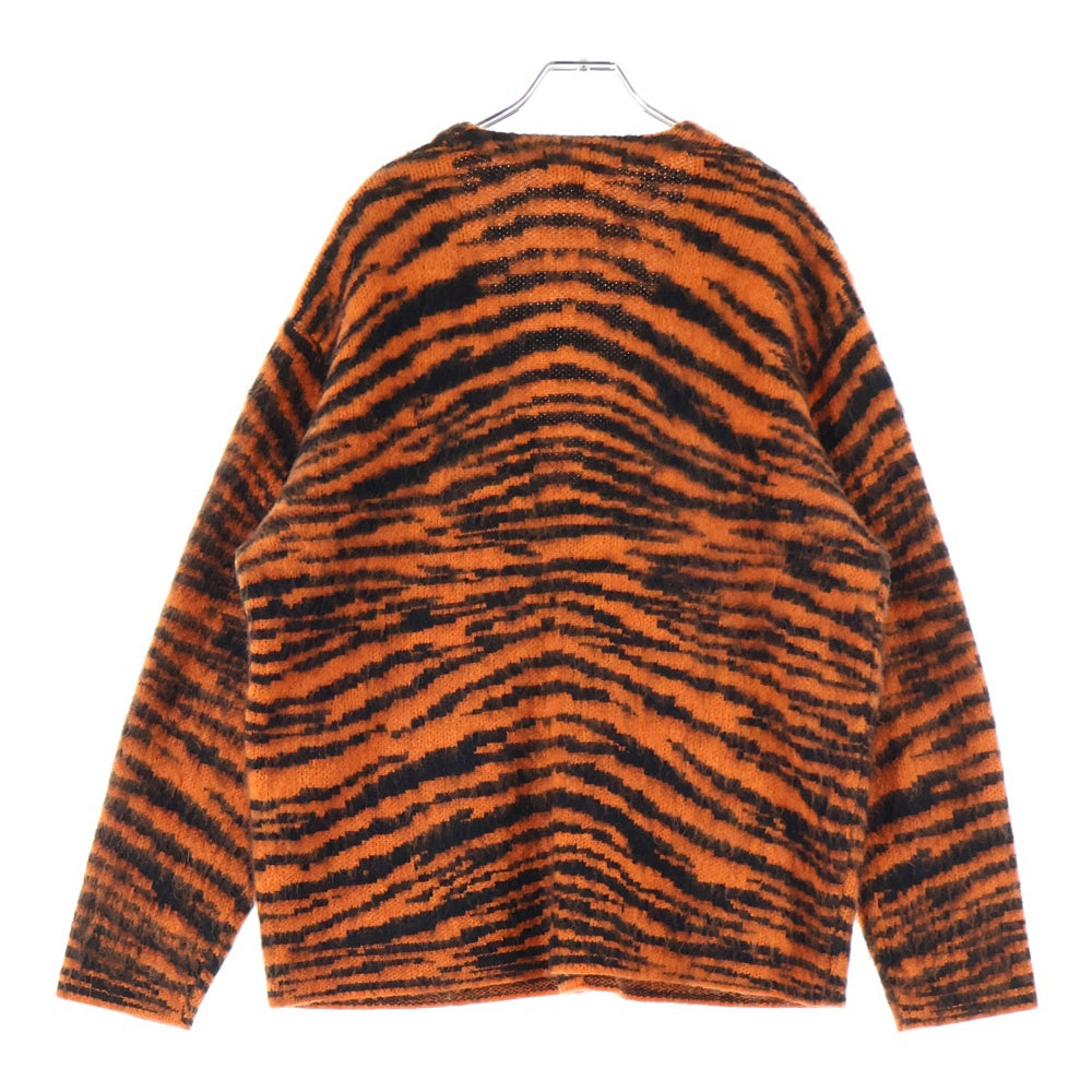 SUPREME(シュプリーム) 20AW Brushed Mohair Cardigan Tiger Stripe モヘア カーディガン タイガーストライプ オレンジ