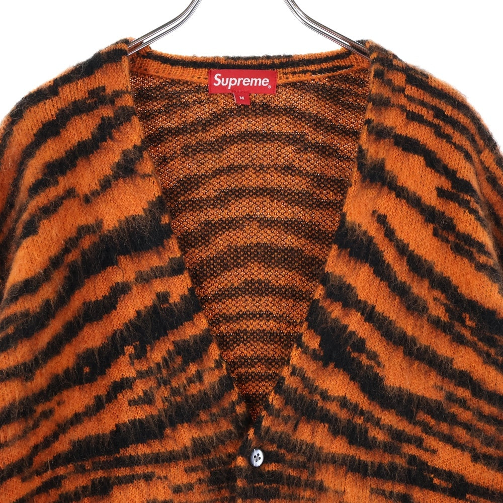 SUPREME(シュプリーム) 20AW Brushed Mohair Cardigan Tiger Stripe モヘア カーディガン タイガーストライプ オレンジ