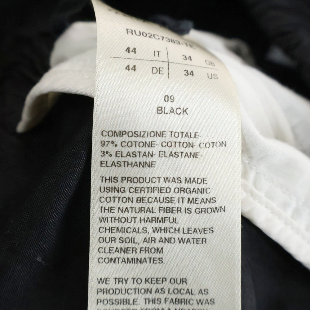 Rick Owens(リックオウエンス) Basket Swingers Woven Shorts RU02C7383-TE バスケット スウィンガーズ ウーブン ショーツ ブラック