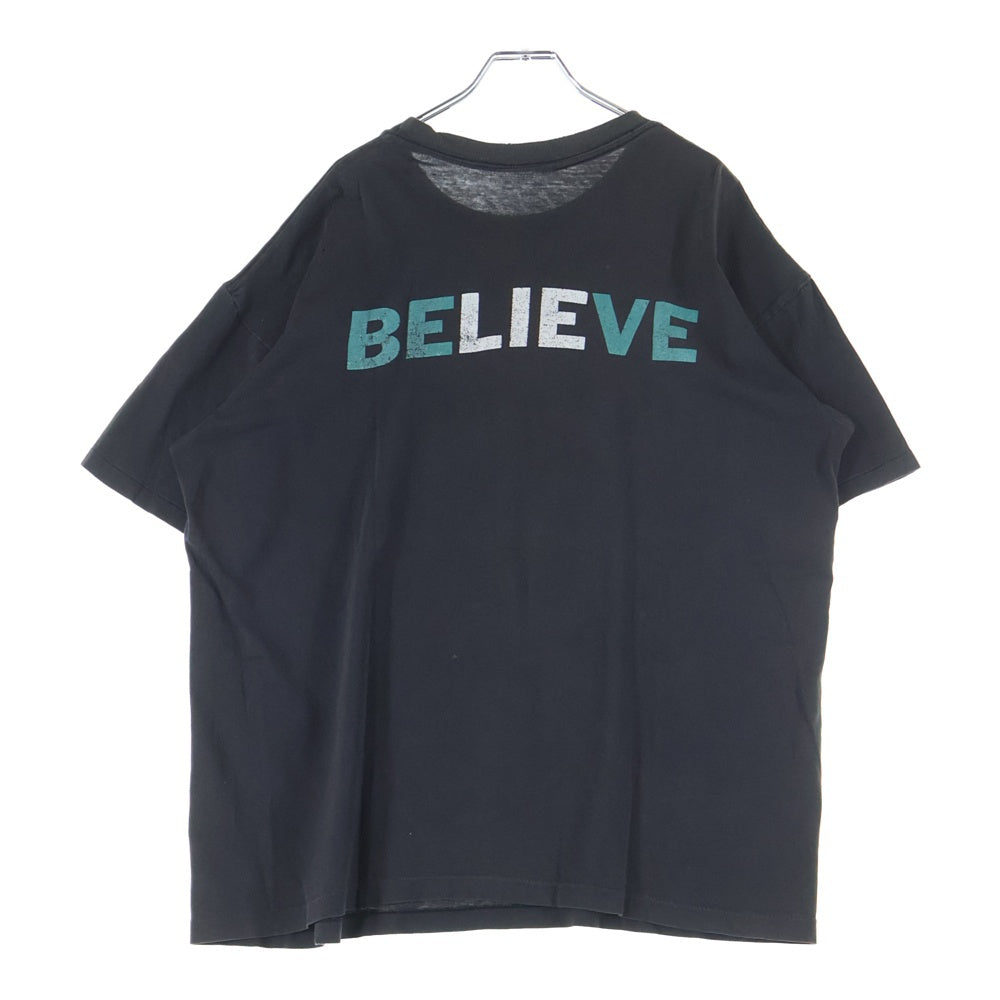 VINTAGE(ヴィンテージ) 90S MARILYN MANSON BELIEVE マリリンマンソン ビリーブ 両面プリント 半袖Tシャツ カットソー ブラック