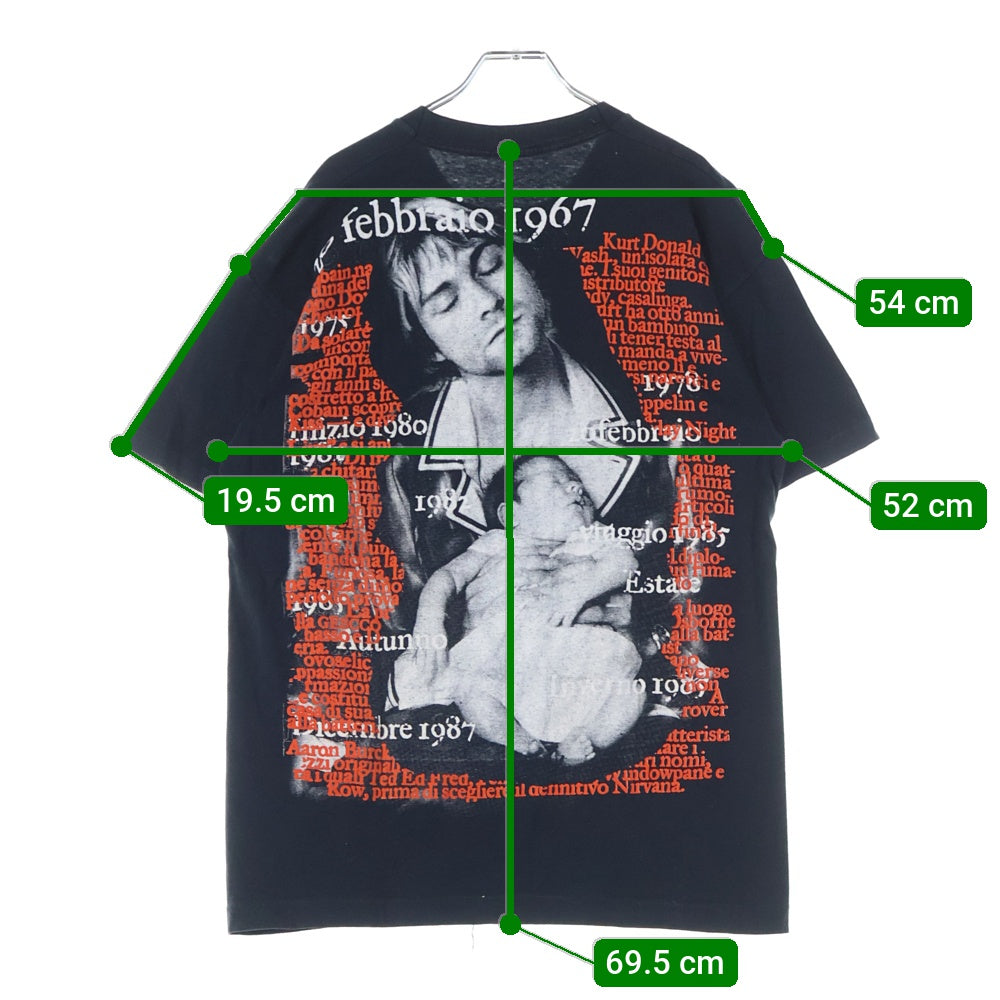 VINTAGE(ヴィンテージ) 90s NIRVANA BOOTLEG ニルヴァーナ ブートレグ Tシャツ 半袖カットソー ブラック