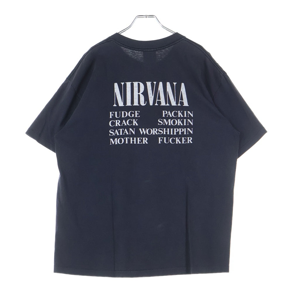 VINTAGE(ヴィンテージ) NIRVANA VESTIBULE ニルヴァーナ ヴェスティビュール Tシャツ 半袖 カットソー ブラック