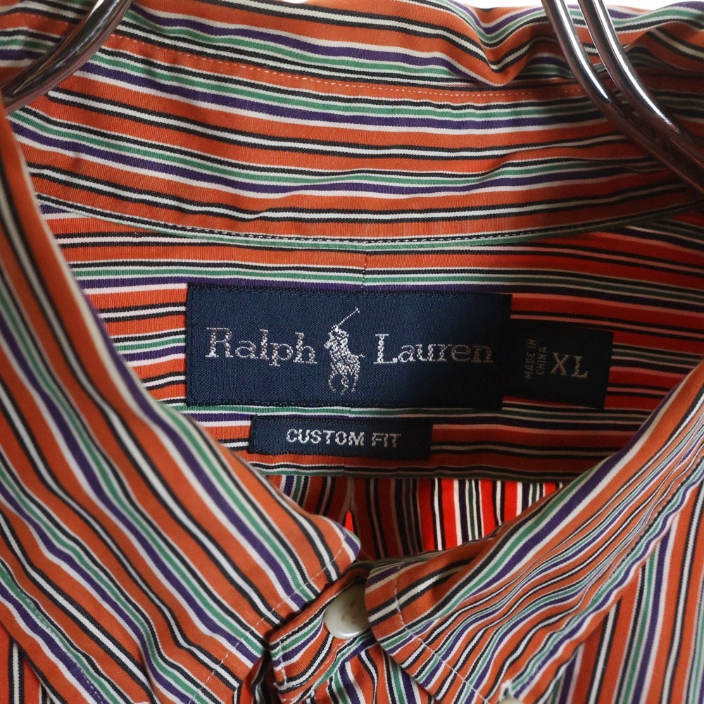 LAUREN RALPH LAUREN(ローレンラルフローレン) BD STRIPE SHIRT ボタンダウン マルチストライプ ポニーロゴ 長袖シャツ マルチカラー