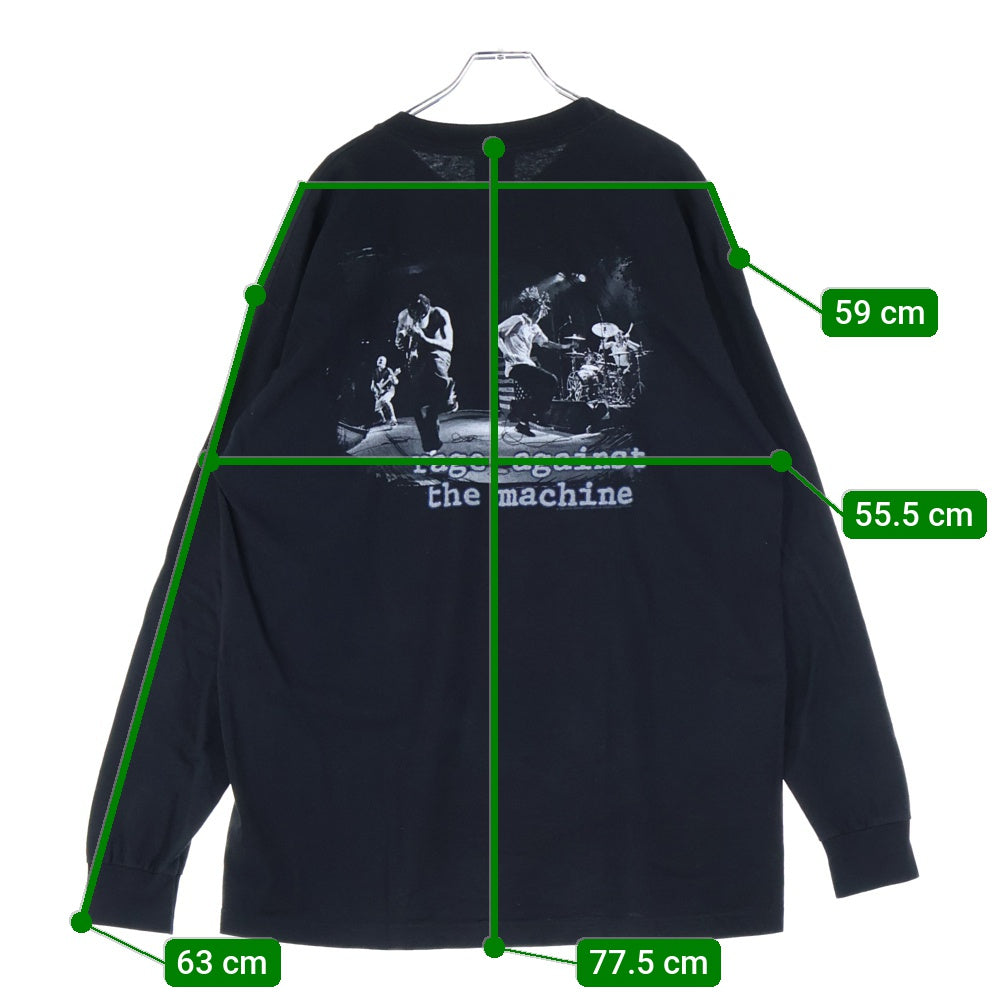 VINTAGE(ヴィンテージ) 90s RAGE AGAINST THE MACHINE MEMBER PORTRAIT LS レイジアゲインストザマシーン 長袖Tシャツ ロングスリーブ カットソー ブラック