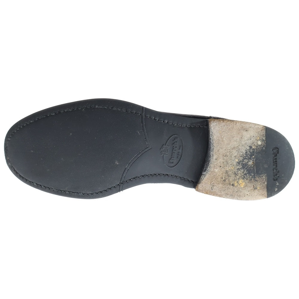 Church's(チャーチ) MONMOUTH WG チェルシー スエード プレーントゥ サイドゴアブーツ ブラック レディース