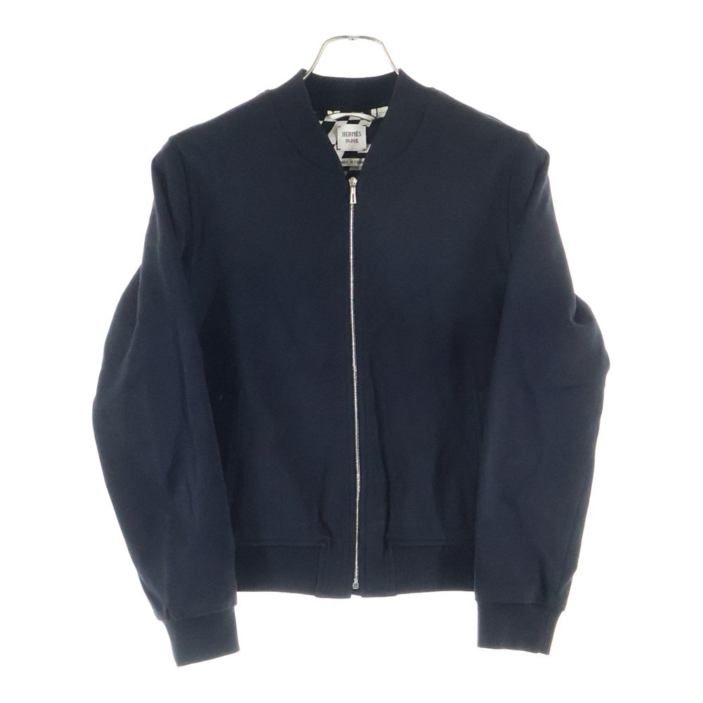 HERMES(エルメス) KINIT ZIP BLOUSON ニット ジップ ブルゾン ブラック レディース
