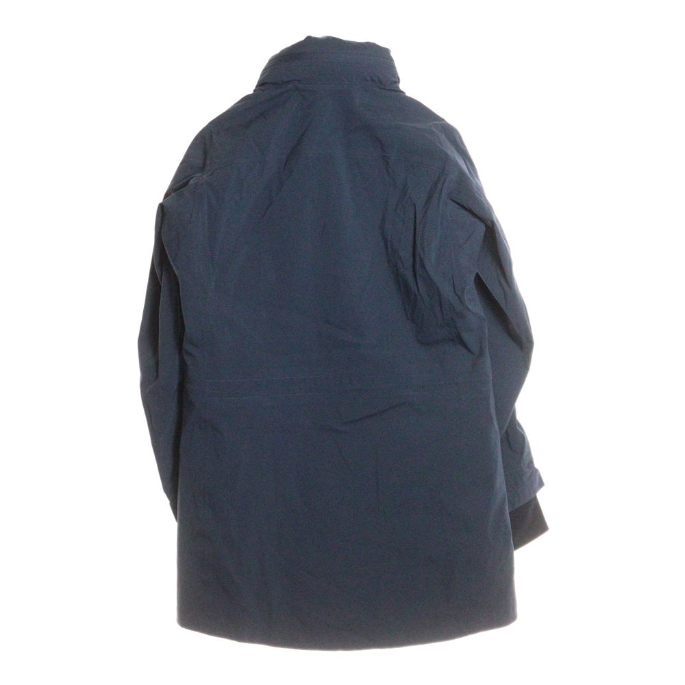 HERMES(エルメス) STAND COLLAR RAIN COAT GORE-TEX ゴアテックス レインコート ネイビー レディース