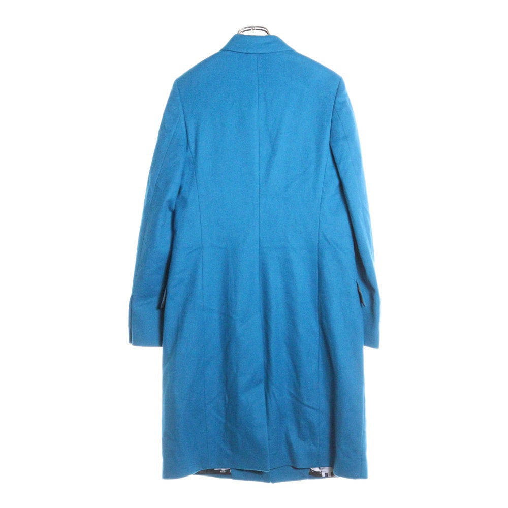 Paul Smith(ポールスミス) WOOL MELTON CHESTER COAT ウール カシミヤ チェスター コート ブルー レディース