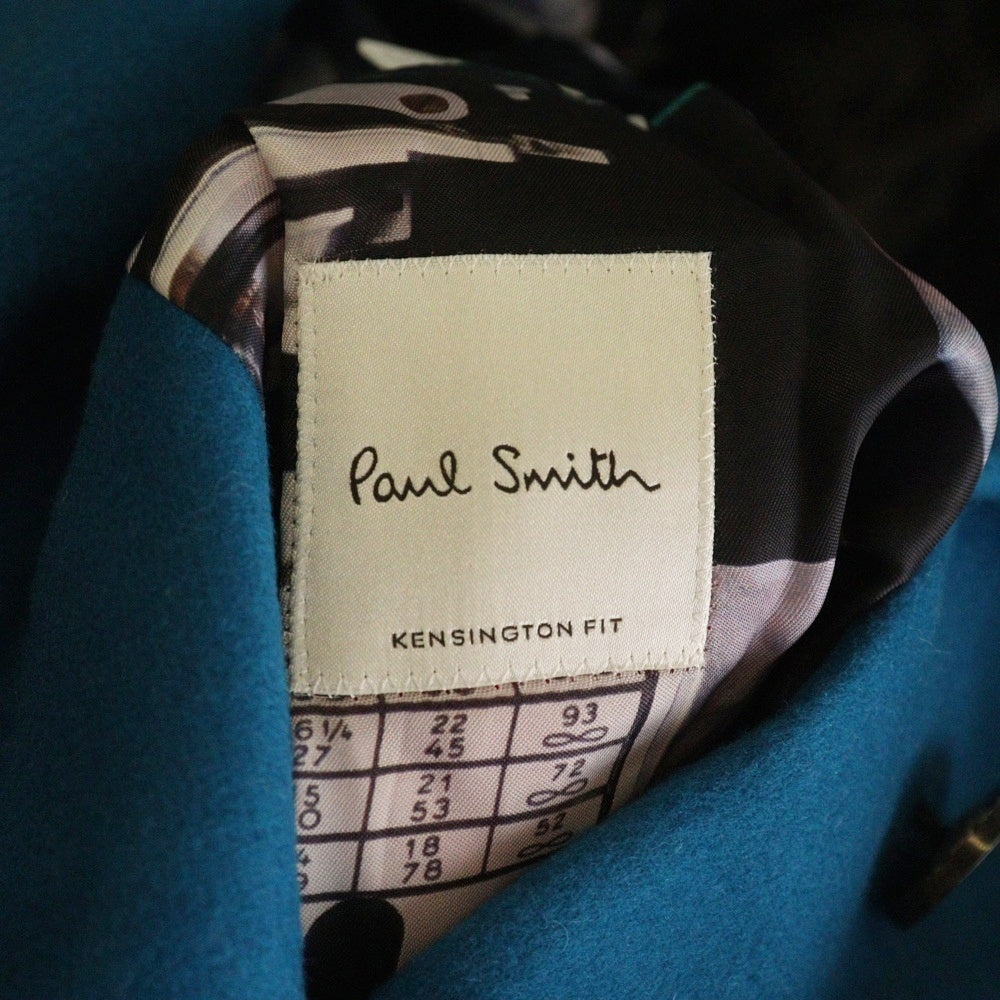 Paul Smith(ポールスミス) WOOL MELTON CHESTER COAT ウール カシミヤ チェスター コート ブルー レディース