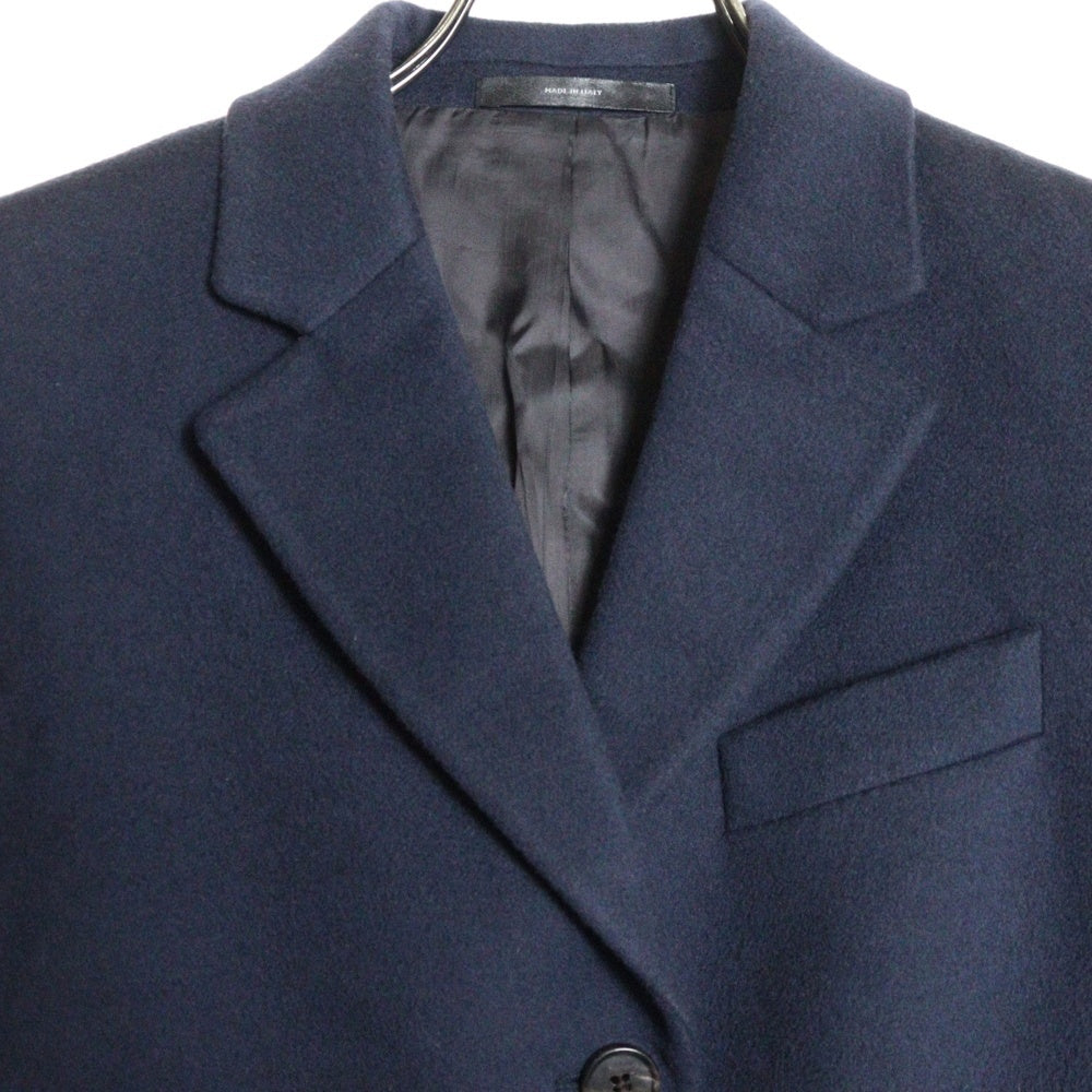 Paul Smith(ポールスミス) WOOL MELTON CHESTER COAT ウール カシミヤ チェスター コート ネイビー レディース