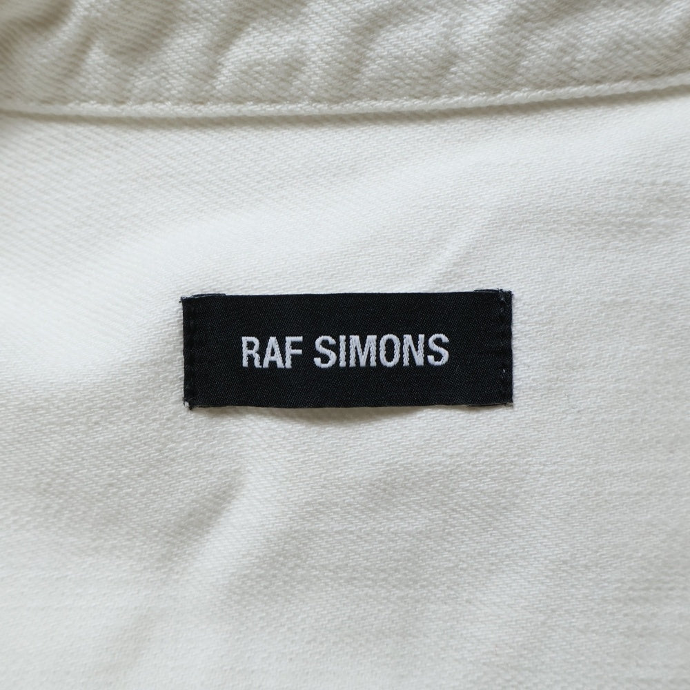 RAF SIMONS(ラフシモンズ) 19SS Two Patches Big fit shirt 191ー248 パッチ ビック オーバー シャツ ホワイト