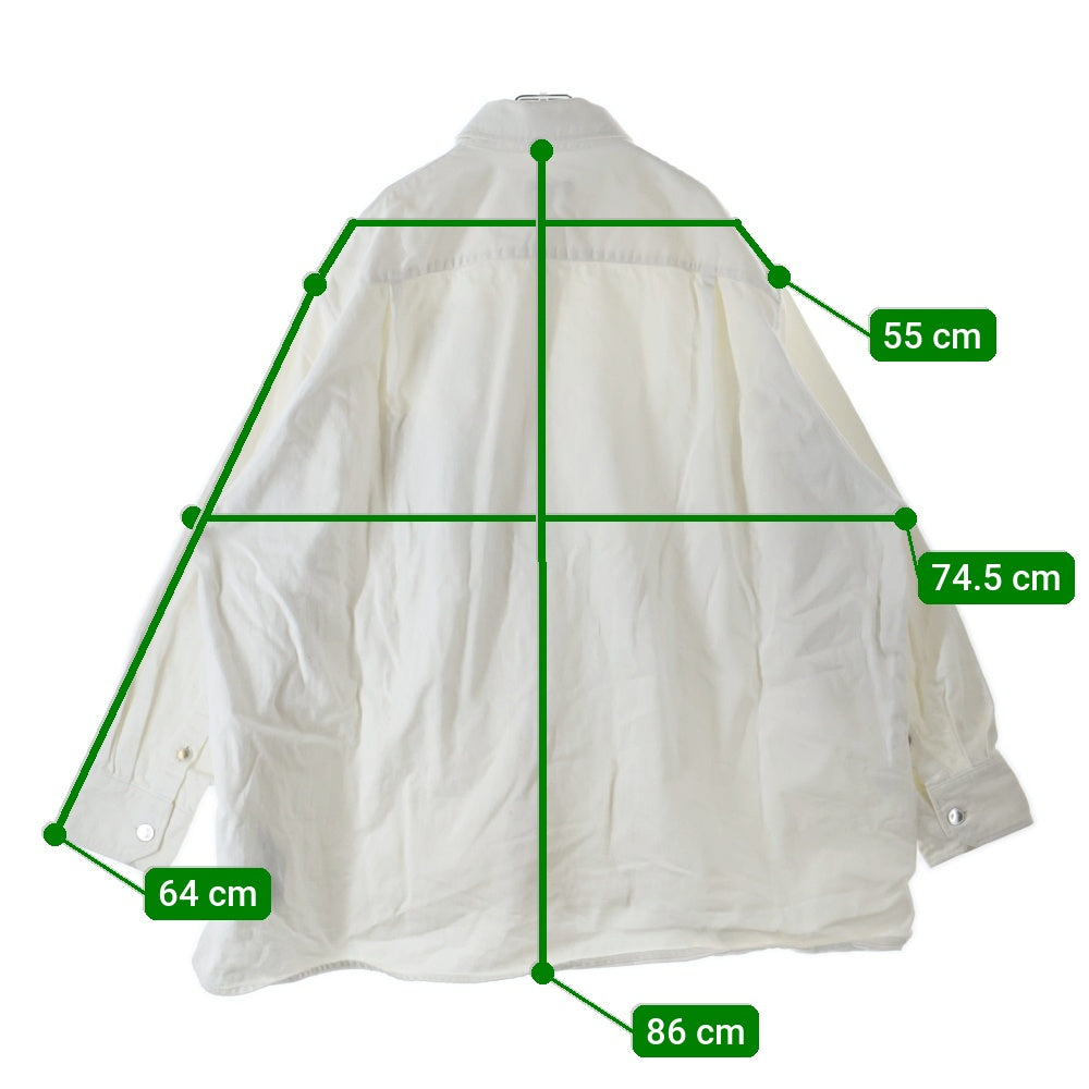 RAF SIMONS(ラフシモンズ) 19SS Two Patches Big fit shirt 191ー248 パッチ ビック オーバー シャツ ホワイト