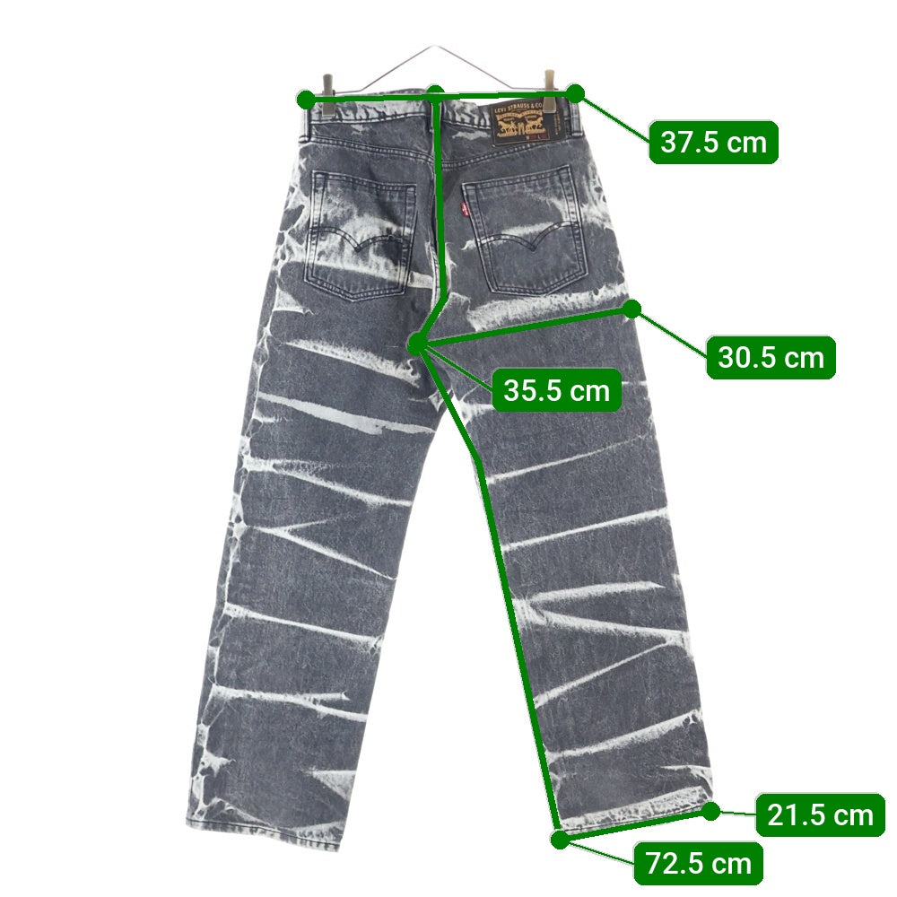 Levi's(リーバイス) BLEACH STRAIGHT DENIM PANTS PC9-39707ー0015 ブリーチ ストレート デニム パンツ ブラック