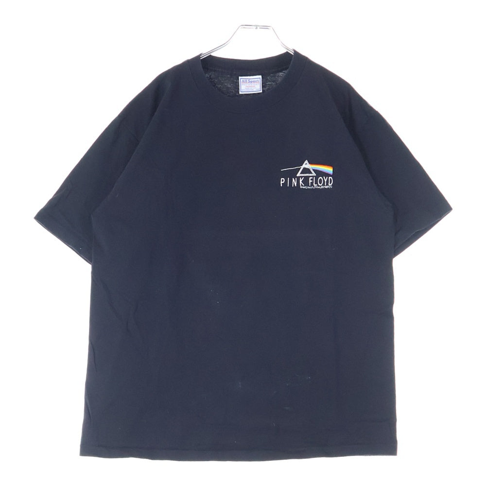 VINTAGE(ヴィンテージ) 90S PINK FLOYD THE DARK SIDE OF THE MOON 1992 ヴィンテージ ピンク フロイド 狂気 フロントロゴ刺繍 クルーネック半袖Tシャツ ブラック