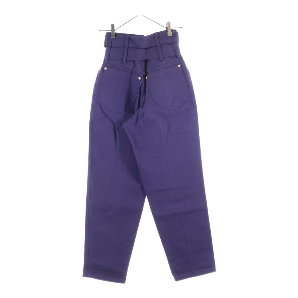 Jean Paul GAULTIER(ジャンポールゴルチエ) 99AW Archive JUNIOR GAULTIER Double Belted Work Pantsダブルベルテッド ワークパンツ パープル レディース