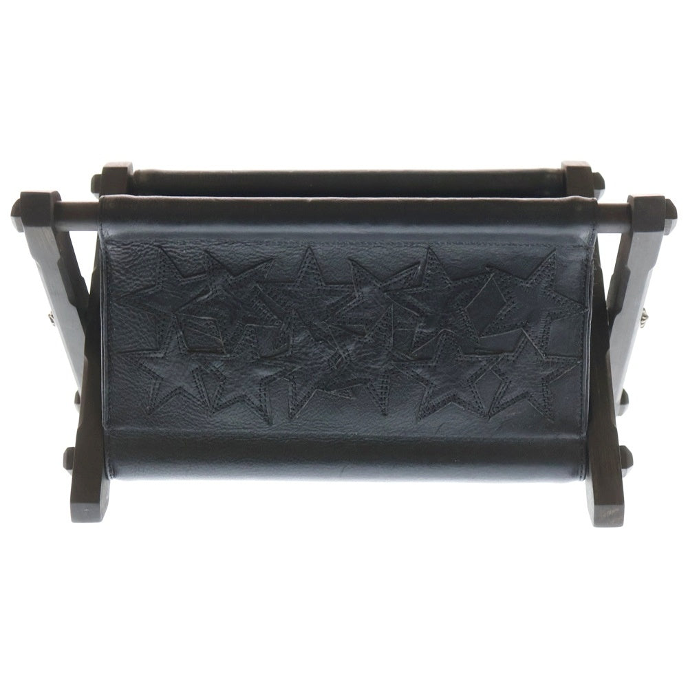 CHROME HEARTS(クロムハーツ) REMOTE CONTROLLER RACK リモコンラック セメタリースターパッチエボニーレッグレザー ブラック