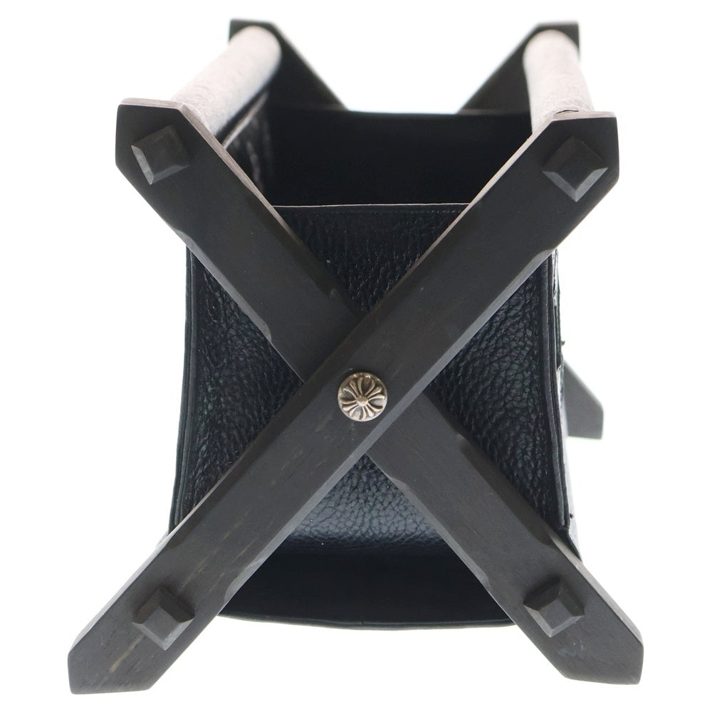 CHROME HEARTS(クロムハーツ) REMOTE CONTROLLER RACK リモコンラック セメタリースターパッチエボニーレッグレザー ブラック